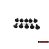 10x VW Originale Graffetta Nero Satinato - 801867299 01C