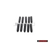 10x VW Originale Calotta Nero Satinato - 311867649 01C