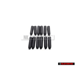 12x VW Originale Calotta Nero Satinato - 311867649 01C