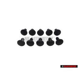 10x VW Originale Graffetta Nero Satinato - 823863203 01C