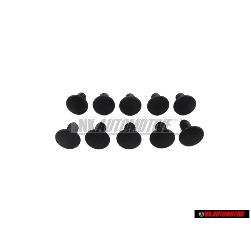 10x VW Originale Graffetta Nero Satinato - 823863203 01C