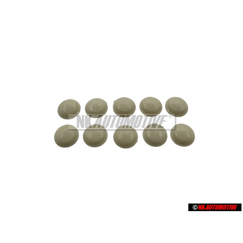 10x VW Originale Calotta Beige Grigio - 211867169 7UK