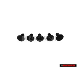 5x VW Originale Graffetta Nero Satinato - 823863203 01C