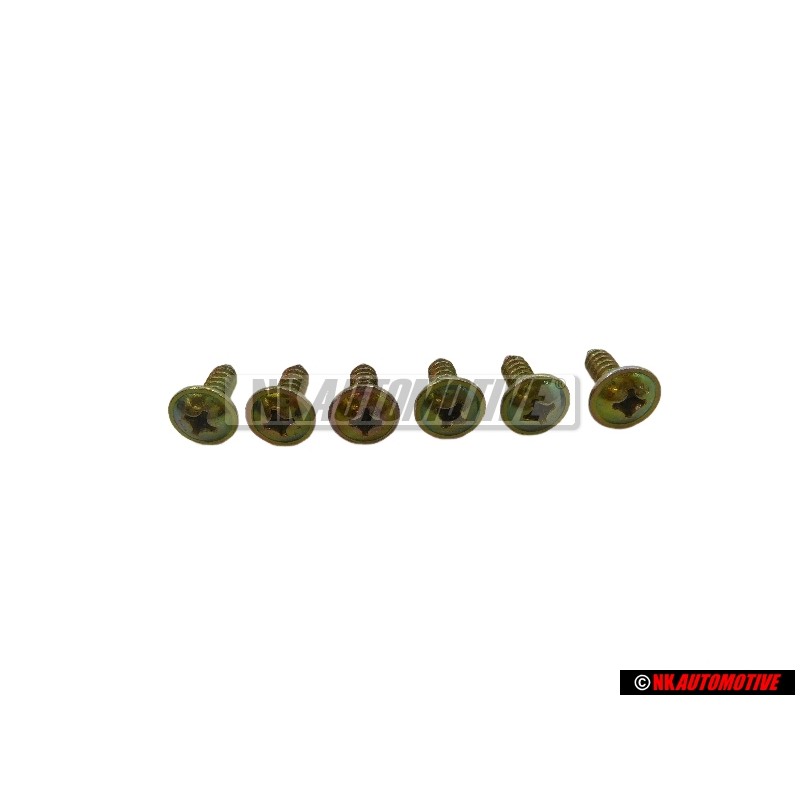 6x VW Originale Vite Lenticolare Lamiera - N 90098101