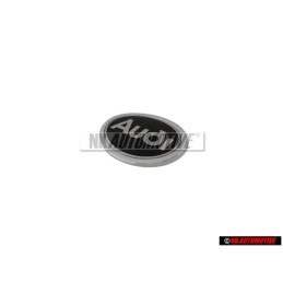 Audi Originale Lato Logo Emblema Simbolo Nero Cromo - 4A0853621 2ZZ
