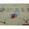 Audi Originale S2 Volante Placca Logo Emblema Simbolo Cromo Rosso - 8A0419685D