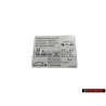 VW Originale Targhetta D'Identificazione Pressione Freddi - 1T0010343J