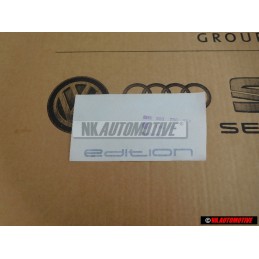 VW Originale EDITION Posteriore Logo Emblema Scritta Argento - 3B5853750 1Y4