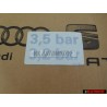 VW Originale Etichetta Per Pressione Pneumatici - 7D0010208R
