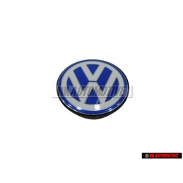 VW Originale Coperchio Motore Logo Emblema Simbolo Blu Bianco - 06A103940Q