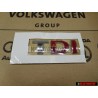 VW Originale TDI Posteriore Logo Emblema Scritta Cromo Rosso - 3B0853675ACGQF