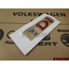 VW Originale TDI Posteriore Logo Emblema Scritta Cromo Rosso - 3B0853675ACGQF