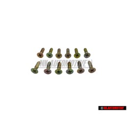 12x VW Originale Vite P.Lamiera A Testa Svasata - N 0139981