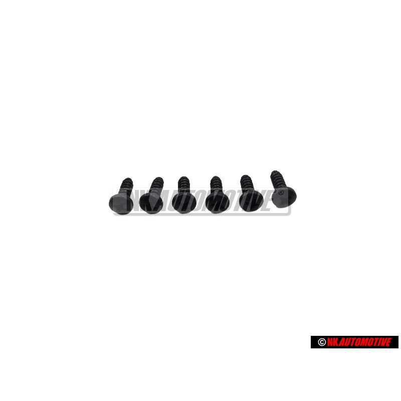6x VW Originale Vite Lenticolare Lamiera - N 01396626