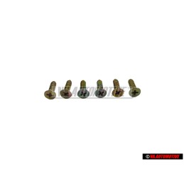 6x VW Originale Vite P.Lamiera A Testa Svasata - N 0139981