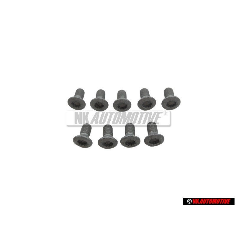 9x VW Originale Vite Testa Lenticolare - N 10416601