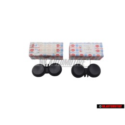 2x VW Originale Tasto Avvisatore Acustico Nero Satinato - 171419657 01C