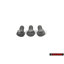 3x VW Originale Vite A Testa Esagonale, Autobloccante - N 0102276