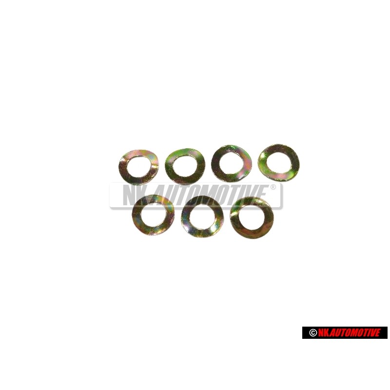 7x VW Originale Rondella Elastica - N 0122265