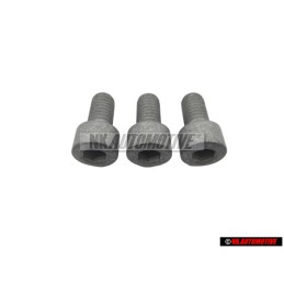 3x VW Originale Vite Cilindrica Con Testa Esagonale Interna - N 0147074