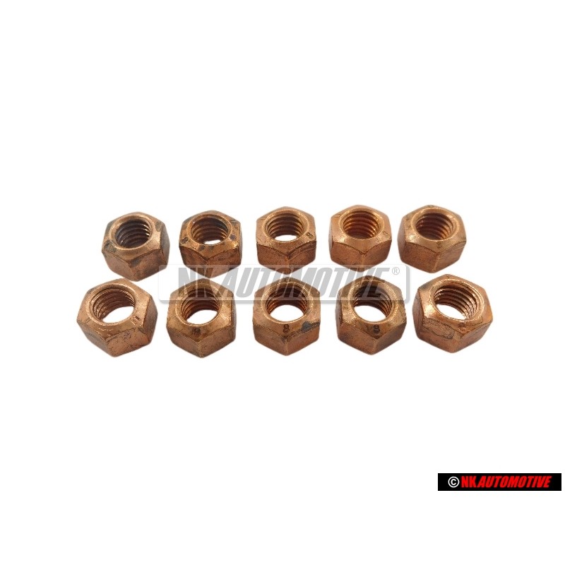 10x VW Originale Dado Esagonale, Autobloccante - N 90085001
