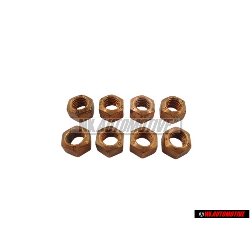 8x VW Originale Dado Esagonale, Autobloccante - N 90085001