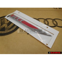 VW Originale GTI Lato Logo Emblema Simbolo Cromo Rosso - 5G0853688ATJZQ