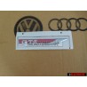 VW Originale GTI Lato Logo Emblema Simbolo Cromo Rosso - 5G0853688ATJZQ