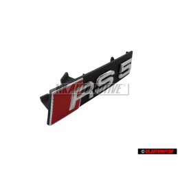 Audi Originale RS5 Fronte Logo Emblema Scritta Nero Cromo Rosso - 8T0853736B 2ZZ