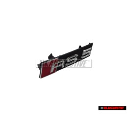 Audi Originale RS5 Fronte Logo Emblema Scritta Nero Cromo Rosso - 8T0853736B 2ZZ