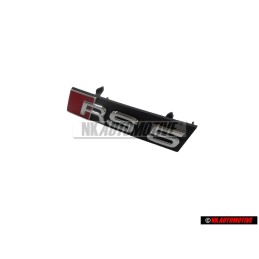 Audi Originale RS5 Fronte Logo Emblema Scritta Nero Cromo Rosso - 8T0853736B 2ZZ