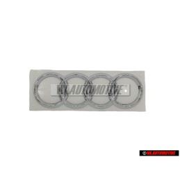Audi Originale Anelli Posteriore Logo Emblema Simbolo Cromo - 4E0853742 2ZZ