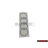 Audi Originale Anelli Posteriore Logo Emblema Simbolo Cromo - 4E0853742 2ZZ