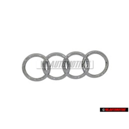 Audi Originale Anelli Posteriore Logo Emblema Simbolo Cromo - 4B5853742 2ZZ