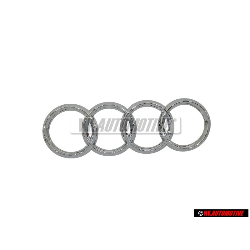 Audi Originale Anelli Posteriore Logo Emblema Simbolo Cromo - 4B5853742 2ZZ