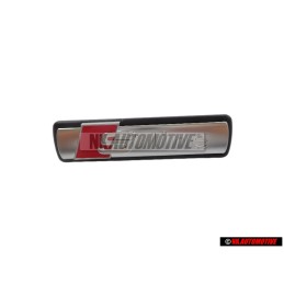 Audi Originale S-LINE Fronte Logo Emblema Scritta Cromo Rosso - 4F0853736A VUJ