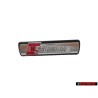 Audi Originale S-LINE Fronte Logo Emblema Scritta Cromo Rosso - 4F0853736A VUJ