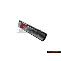 Audi Originale S-LINE Fronte Logo Emblema Scritta Cromo Rosso - 4F0853736A VUJ
