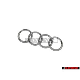 Audi Originale Anelli Posteriore Logo Emblema Simbolo Cromo - 8D5853742 2ZZ