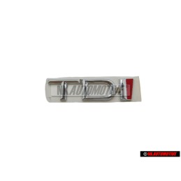 Audi Originale TDI Posteriore Logo Emblema Scritta Cromo Rosso - 8D5853737C 2ZZ