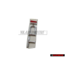 Audi Originale TDI Posteriore Logo Emblema Scritta Cromo Rosso - 8D5853737C 2ZZ