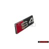 Audi Originale S4 Fronte Logo Emblema Scritta Nero Cromo Rosso - 8K0853736A 2ZZ