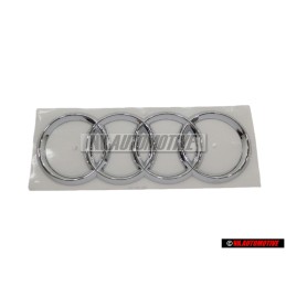 Audi Originale Anelli Posteriore Logo Emblema Simbolo Cromo - 4L0853742 2ZZ