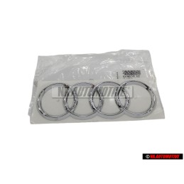 Audi Originale Anelli Posteriore Logo Emblema Simbolo Cromo - 4L0853742 2ZZ