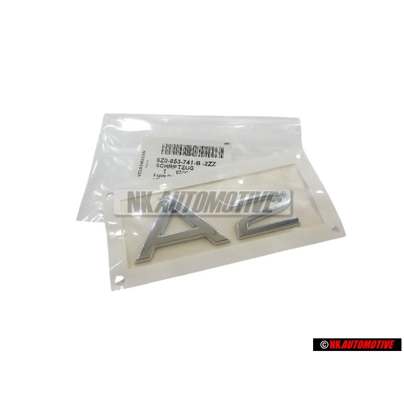 Audi Originale A2 Posteriore Logo Emblema Scritta Cromo - 8Z0853741B 2ZZ
