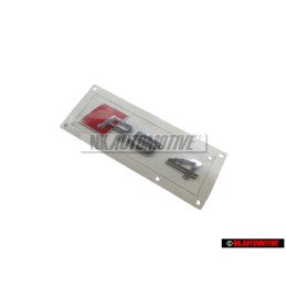 Audi Originale RS4 Posteriore Logo Emblema Scritta Cromo Rosso - 8D9853740 2ZZ