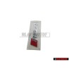 Audi Originale RS4 Posteriore Logo Emblema Scritta Cromo Rosso - 8D9853740 2ZZ
