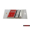 Audi Originale S4 Posteriore Logo Emblema Scritta Cromo Rosso - 8D5853737G 2ZZ