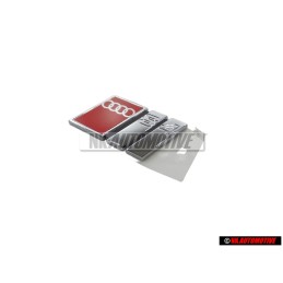 Audi Originale S4 Posteriore Logo Emblema Scritta Cromo Rosso - 8D5853737G 2ZZ