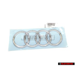 Audi Originale Anelli Posteriore Logo Emblema Simbolo Cromo - 4F9853742 2ZZ